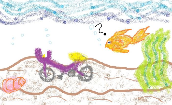 Does a fish need a bicycle? by Bonnie Byrd